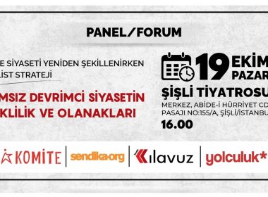 Türkiye siyaseti yeniden şekillenirken_Bağımsız devrimci siyasetin gereklilik ve olanakları